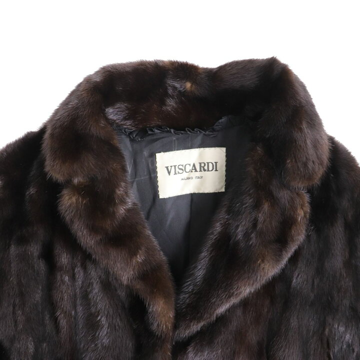 楽天市場】極美品☆VISCARDI ビスカルディ MINK ミンク 本毛皮コート  