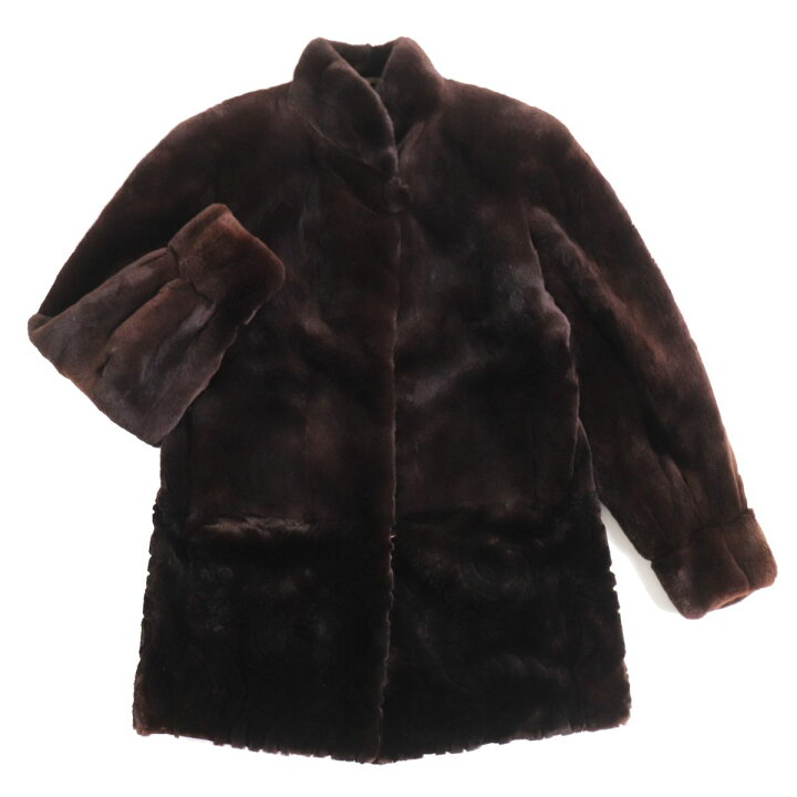 楽天市場】極美品☆SAGA MINK サガシェアードミンク 裏地総柄 裾 