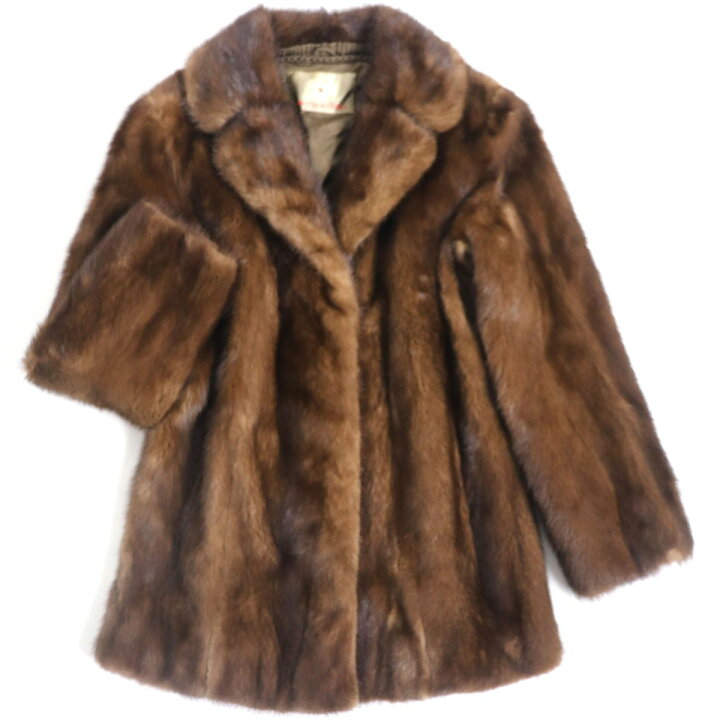 楽天市場】美品▽MITSUKOSHI 三越 MINK ミンク 裏地ロゴ柄 本毛皮 