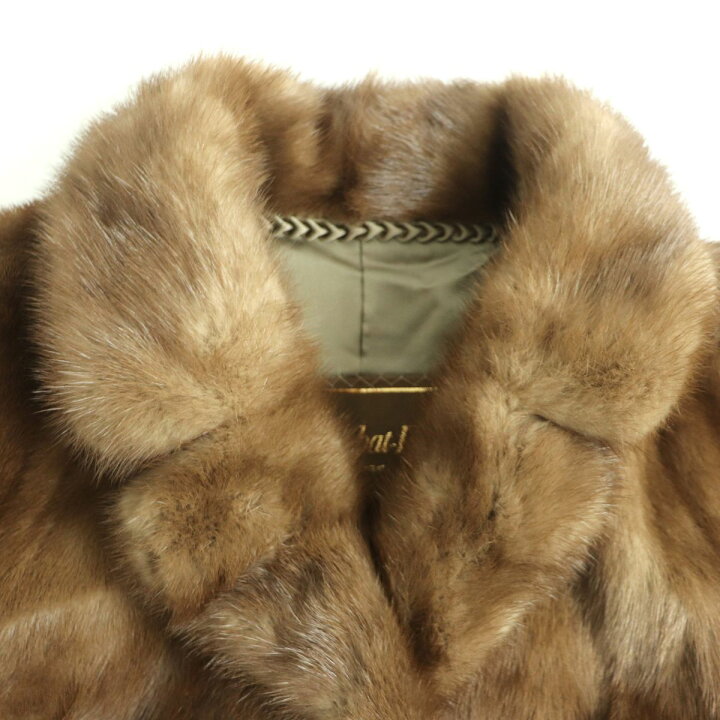 楽天市場】極美品◇MOONBAT ムーンバット MINK パステルミンク 本毛皮 