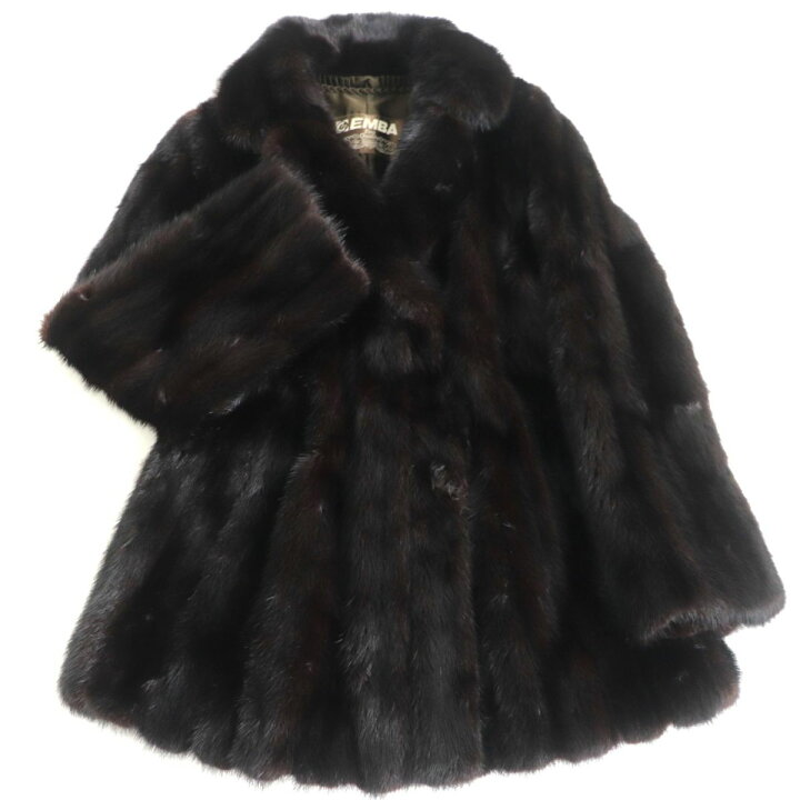 楽天市場】毛並み極美品☆EMBA エンバ MINK ミンク スカラップ 裏地花 