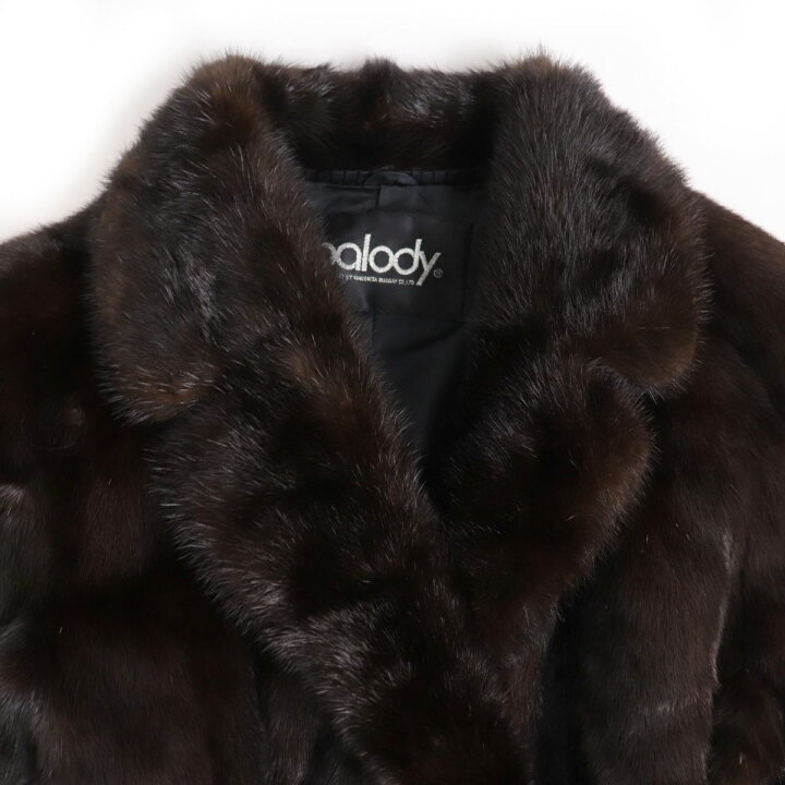 極美品☆MITSUKOSHI ミツコシ palody パロディ MINK ミンク 本毛皮 