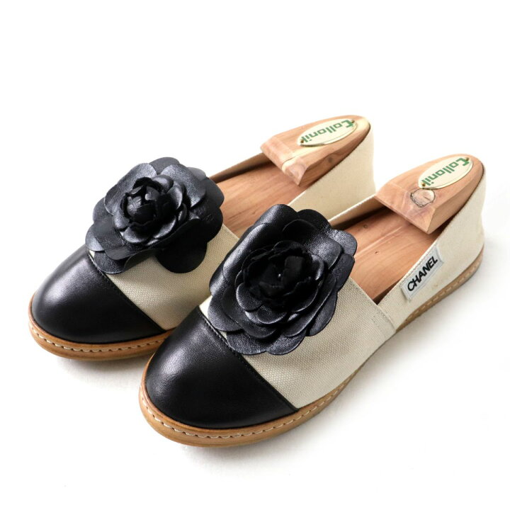 楽天市場】良品◎伊製 CHANEL シャネル レディース レザー×キャンバス 