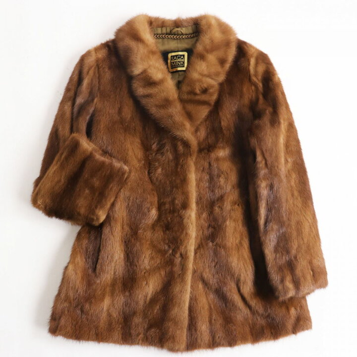 楽天市場】良品○日本製 SAGA MINK サガミンク 本毛皮ショートコート 