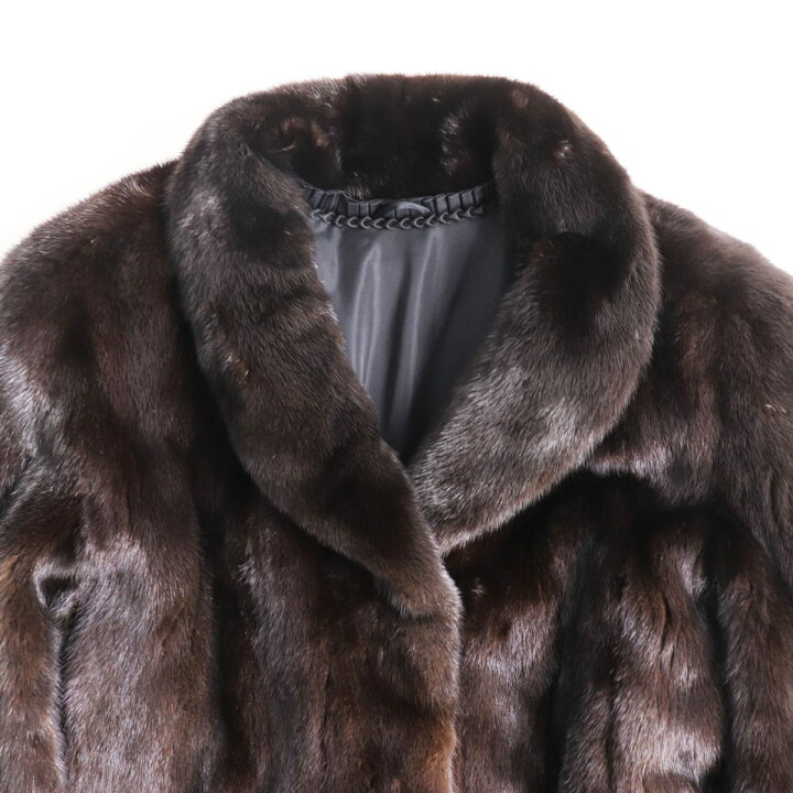 楽天市場】極美品○BLACKGLAMA ブラックグラマ MINK ミンク 本毛皮 