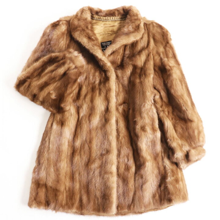 楽天市場】良品○MINK ミンク 本毛皮ショートコート ジャケット 