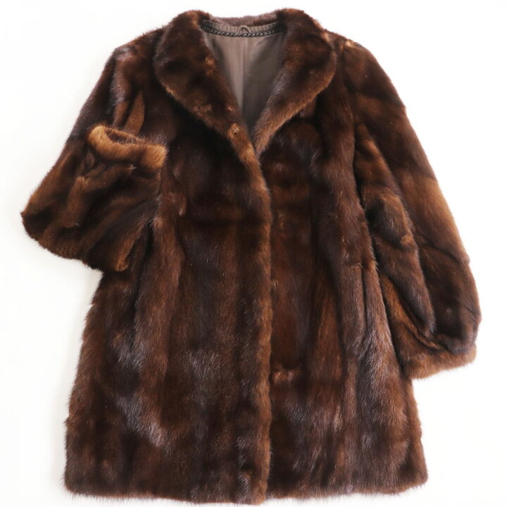 楽天市場】美品○MINK ミンク 本毛皮ショートコート ジャケット 