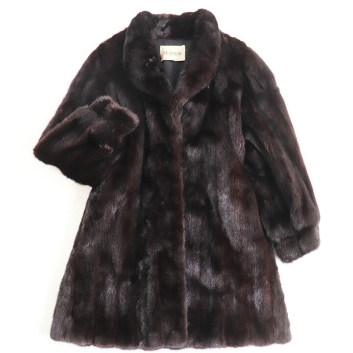 楽天市場】美品○Malvoisie マルボワジー MINK ミンク 本毛皮コート 