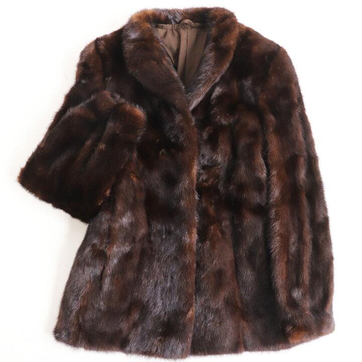 楽天市場】良品○MINK ミンク 本毛皮ショートコート ジャケット 