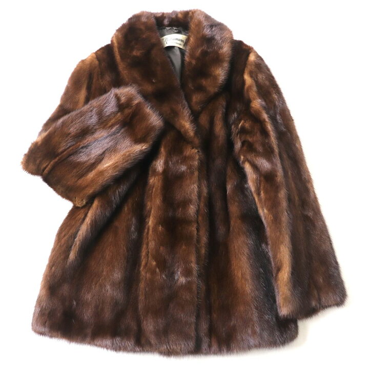 美品‼️ミンク毛皮ロングコートnakamura fur - 毛皮・ファーコート