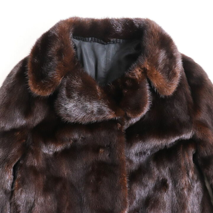 楽天市場】毛並み美品○Revillon MINK レブロン ミンク 逆毛切り替え  