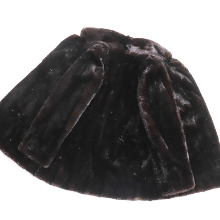 楽天市場】極美品○OS FUR MINK ミンク 逆毛 本毛皮ショートコート 