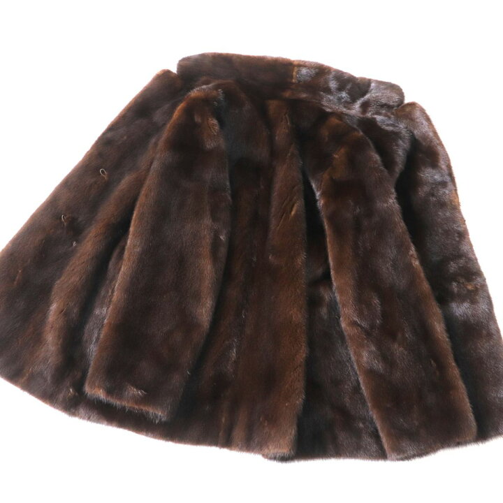 楽天市場】極美品☆MINK ミンク 本毛皮コート ブラウン 13号 毛質艶や 