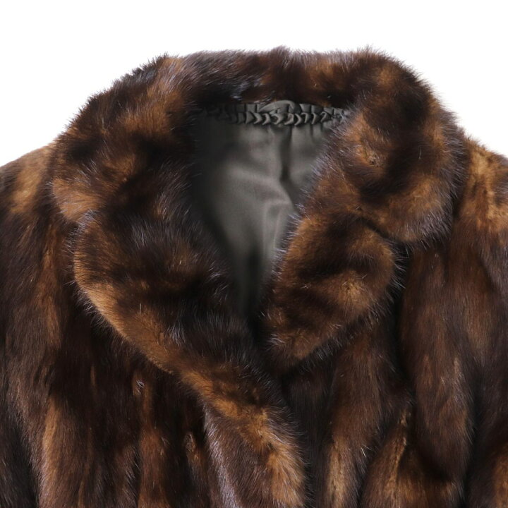 楽天市場】美品☆MINK ミンク 本毛皮コート 13号 毛質艶やか・柔らか 