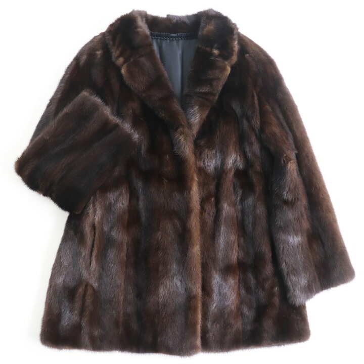 楽天市場】極美品○MINK ミンク 本毛皮ショートコート ジャケット 