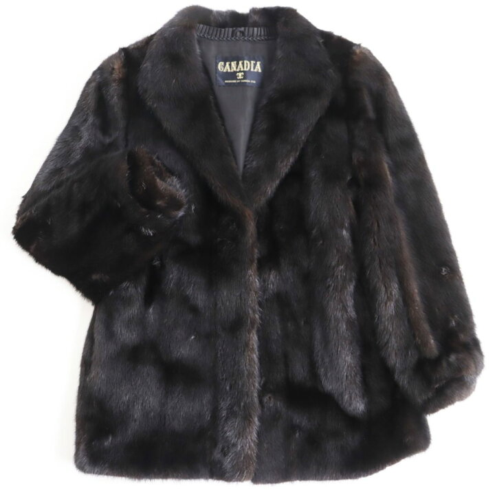 楽天市場】美品○CANADIA カナディア MINK ミンク 本毛皮ショート 