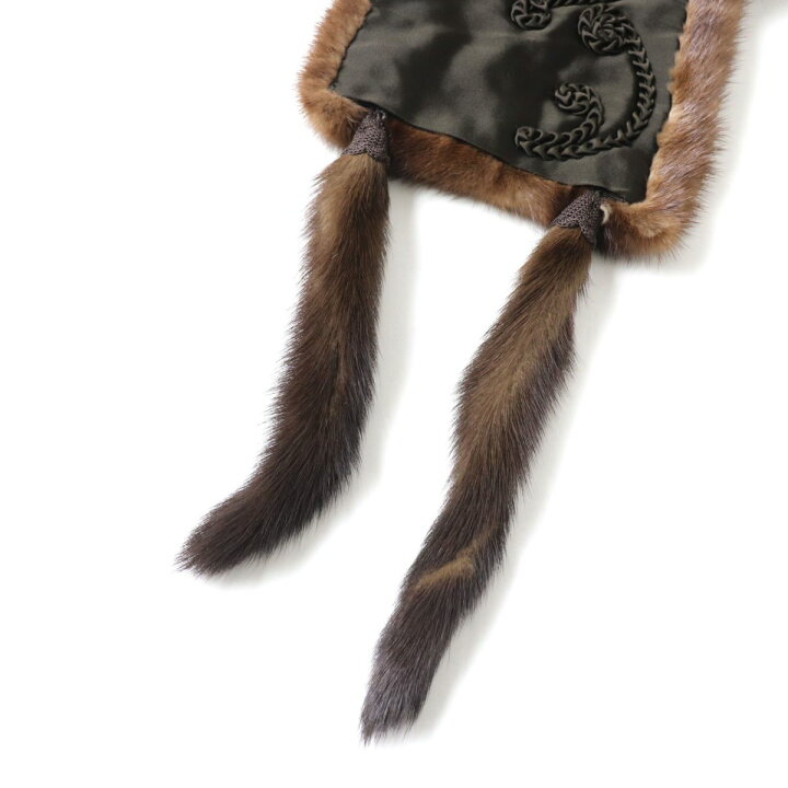 楽天市場】極美品☆SAGA MINK サガミンク 房付き 本毛皮大判 