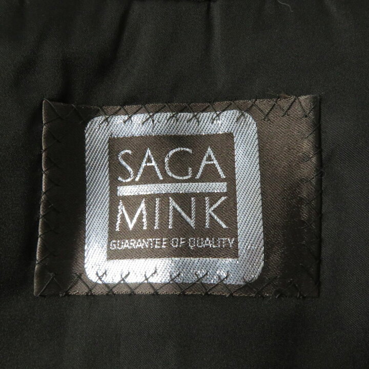 楽天市場】極美品☆SAGA MINK サガミンク 房付き 本毛皮大判ショール 