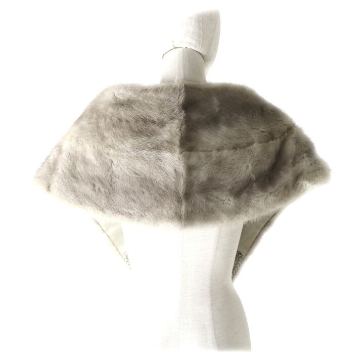楽天市場】美品☆MINK サファイアミンク 房付き 本毛皮ショール  