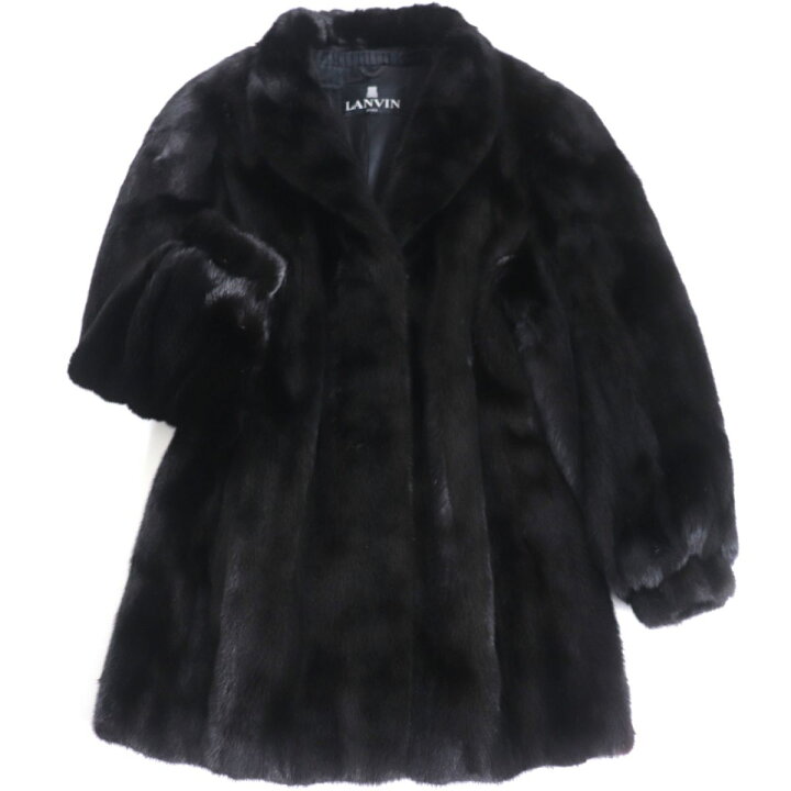 楽天市場】極美品▽LANVIN ランバン MINK ミンク 裏地ロゴ柄 本毛皮 