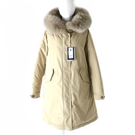 未使用品△正規品 WOOLRICH ウールリッチ WWOU0437 KEYSTONE PARKA FOXファー・フード付き ダウンコート ベージュ S【中古】