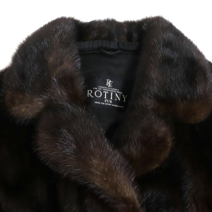 楽天市場】美品▽ROTINY ロティニー MINK ミンク 裏地ロゴ柄 本毛皮 