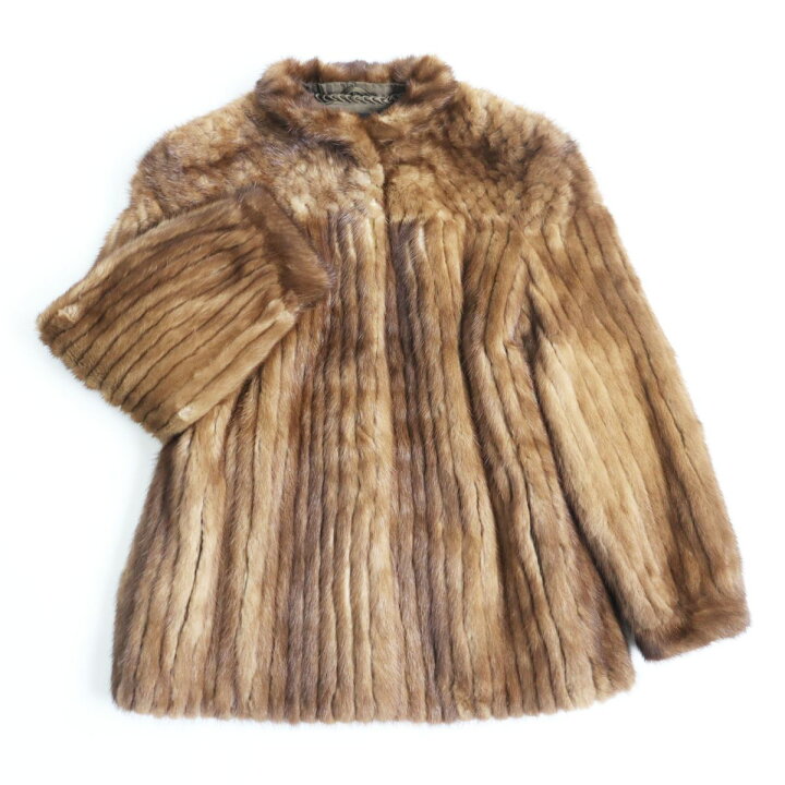 楽天市場】良品△MINK ミンク 本毛皮ショートコート ジャケット 