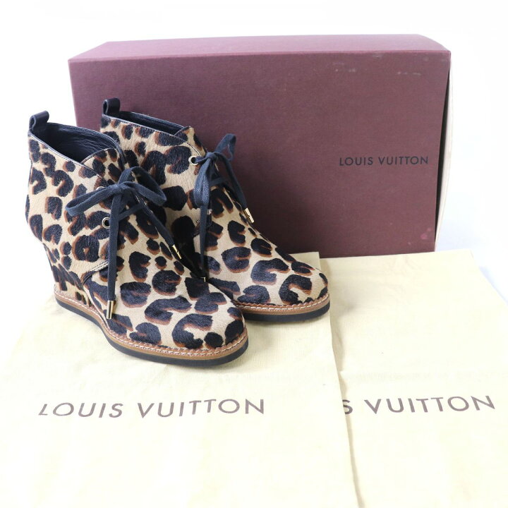 楽天市場】未使用品△伊製 LV ルイヴィトン レオパード柄 ハラコレザー 