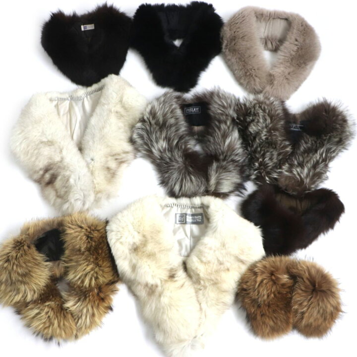 楽天市場】美品含む▽SAGA FOX サガフォックス OS FUR 本毛皮ショール 