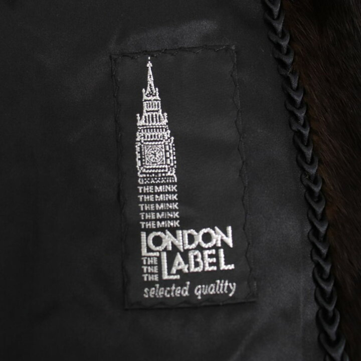 楽天市場】【中古】極美品▽LONDON LABEL MINK ミンク 本毛皮コート 