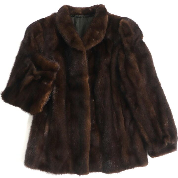 楽天市場】毛並み極美品▽SAGA MINK サガミンク 本毛皮コート 