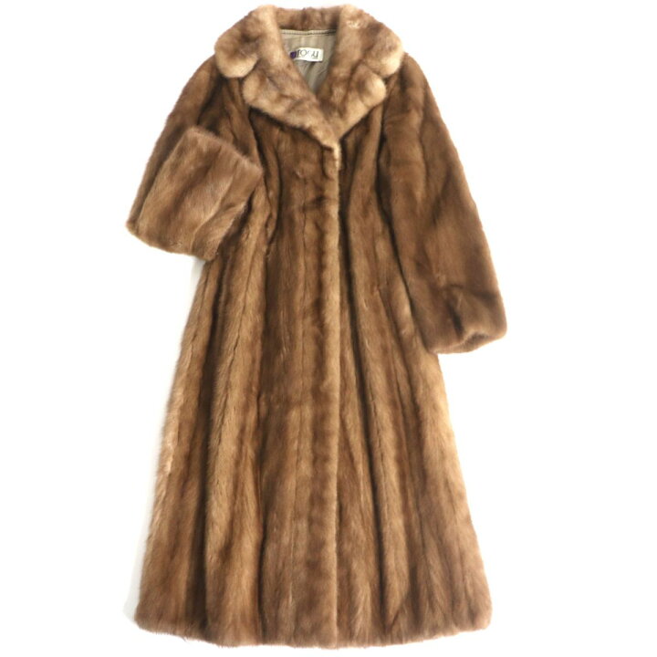 楽天市場】毛並み美品▽TOGU MINK ミンク 本毛皮超ロングコート 