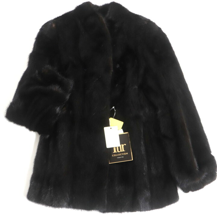楽天市場】未使用品▽MINK ミンク 本毛皮コート ダークブラウン 毛質艶 
