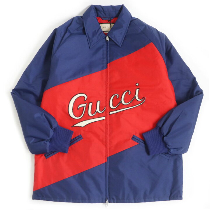 楽天市場】美品□21SS GUCCI/グッチ 644018 ロゴワッペン WZIP 中綿 