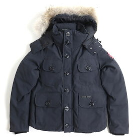 良品△国内正規品 カナダグース 2301JM RUSSELL PARKA/ラッセル ロゴワッペン フーデッド WZIP ダウンジャケット/コート ネイビー S メンズ【中古】