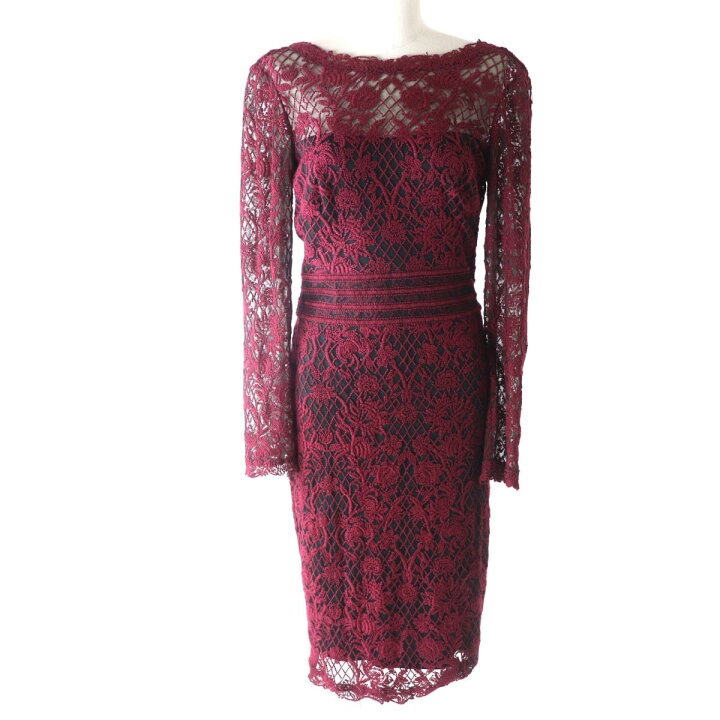 楽天市場】未使用品☆TADASHI SHOJI タダシショージ 総レース クルー  