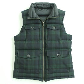 楽天市場 チェック柄 ダウンベストの通販
