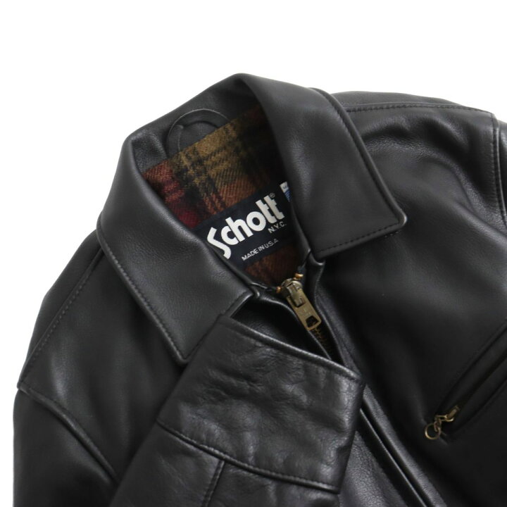 楽天市場】美品○Schott ショット 681 裏地チェック柄 ブランケット 