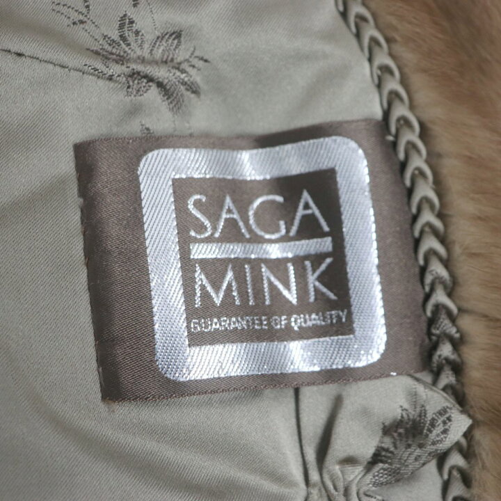 楽天市場】極美品▽パラモント SAGA MINK サガミンク 裏地花柄刺繍入り 