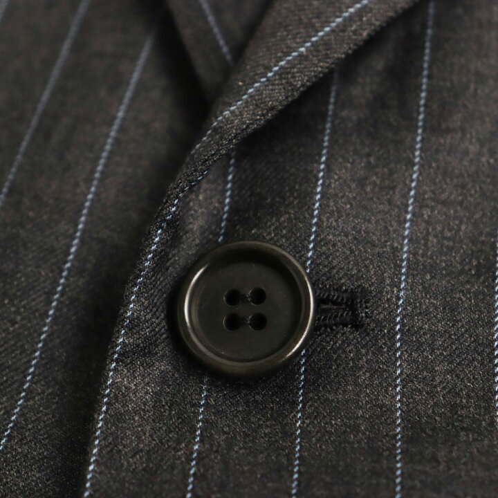 楽天市場】美品○Kiton キートン ウール100％ ストライプ柄 シングル 