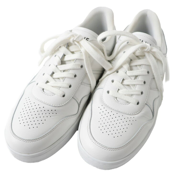楽天市場】美品○CELINE セリーヌ TRAINER LOW LACE UP SNEAKER 34922 