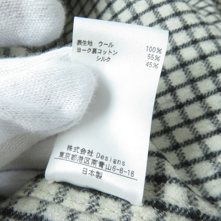 楽天市場】極美品☆正規品 BLAMINK ブラミンク 格子柄 ウール100  