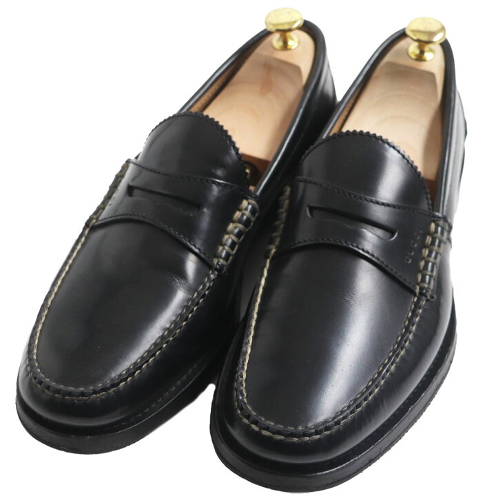 楽天市場】美品○GUCCI グッチ 368442 レザー コインローファー/ペニー 