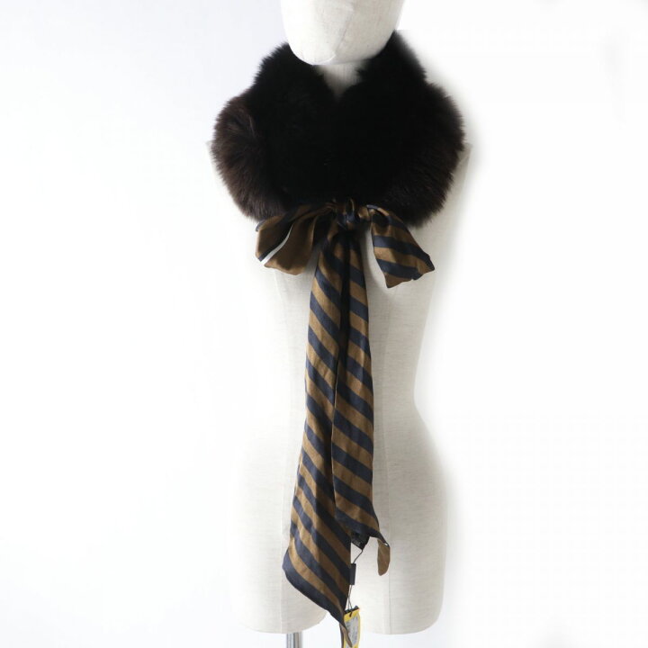 楽天市場】美品☆FENDI フェンディ フォックス×ラビットファー  