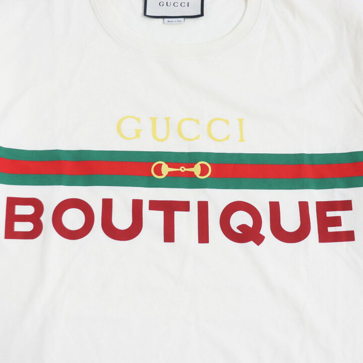 楽天市場】極美品□GUCCI/グッチ 615044 BOUTIQUE ウェブライン ロゴ 