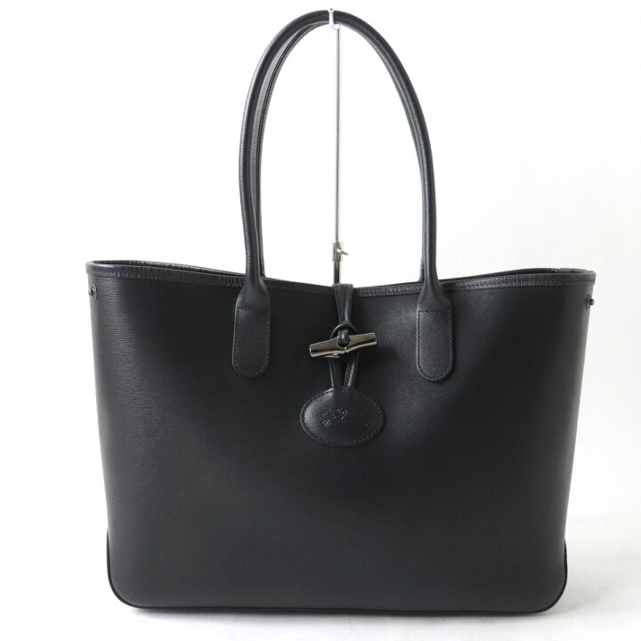 楽天市場】極美品☆LONGCHAMP ロンシャン ロゾ オールレザー ロゴ入り 