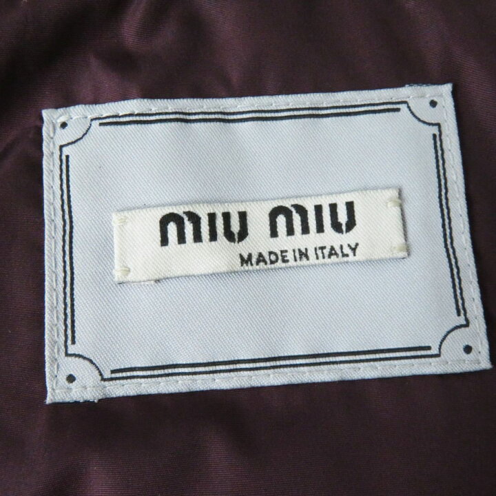 楽天市場】美品◎正規品 イタリア製 MIUMIU ミュウミュウ M6435  