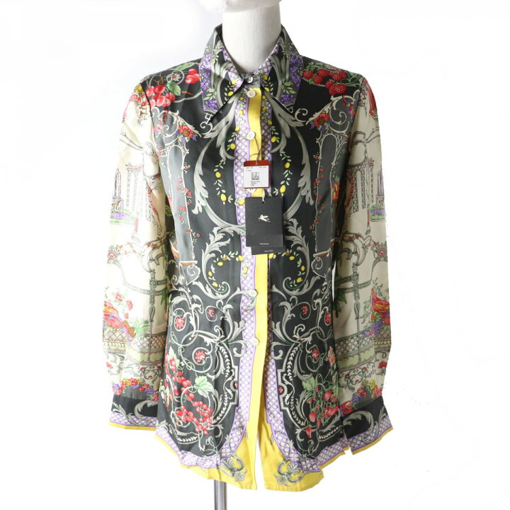楽天市場】未使用品☆ETRO エトロ 14320 OrtoBotanico ロゴボタン付き 
