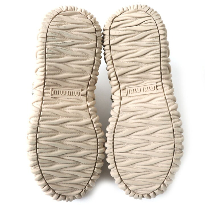 楽天市場】極美品△MIUMIU ミュウミュウ 5S376D クリスタルスタッズ  