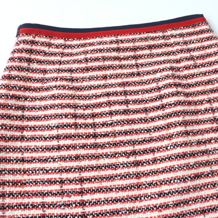 楽天市場】極美品☆正規品 GUCCI グッチ 498067 膝丈 ツイードスカート  